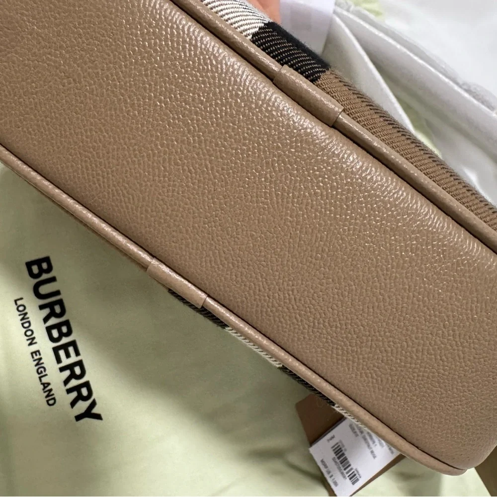 Burberry Beige Check Crossbody  Bag - Picture 6 of 11